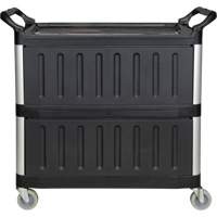 KLETON MP995 Utility Cart, 3 Tiers, 19-3/4" x 37-1/2" x 40-1/4", 250 lbs. Capacity