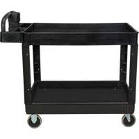 KLETON MP997 Utility Cart, 2 Tiers, 25-5/8" x 33-1/2" x 43-3/4", 550 lbs. Capacity