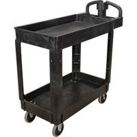 KLETON MQ092 Utility Cart, 2 Tiers, 17-1/8" x 33-1/2" x 37-5/8", 550 lbs. Capacity