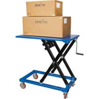 KLETON MQ146 Manual Scissor Lift Table, 37-3/8" L x 23-5/8" W, Steel, 660 lbs. Capacity