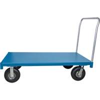 KLETON MQ150 Heavy-Duty Platform Truck, 48" L x 24" W, 1200 lbs. Capacity, Flat Free Casters