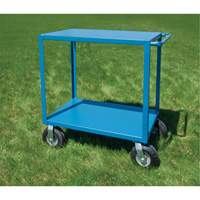 KLETON MQ165 Outdoor Shelf Cart, 2 Tiers, 24" W x 39" H x 39" D, 1200 lbs. Capacity