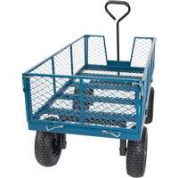 KLETON MQ170 Wagon with Drop Sides, 24" W x 48" L, 800 lbs. Capacity