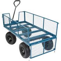 KLETON MQ170 Wagon with Drop Sides, 24" W x 48" L, 800 lbs. Capacity