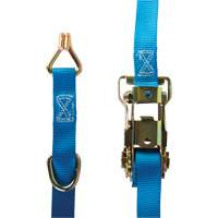 KLETON MQ220 Ratchet Strap, J-Hook, 1" W x 16' L, 835 lbs. (379 kg) WLL
