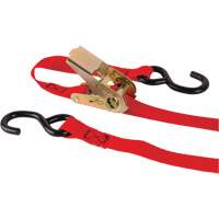 KLETON MQ223 Tendeur d'arrimage &agrave; cliquet, Crochet en S, 1" , 12' , Charge d'utilisation max. 2200 lb (998 kg)