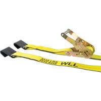 KLETON MQ224 Tendeur d'arrimage pour treuil, Crochet plat, 2" , 30' , Charge d'utilisation max. 3335 lb (1512 kg)
