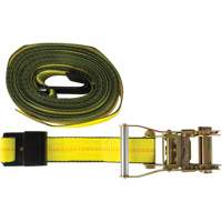 KLETON MQ224 Tendeur d'arrimage pour treuil, Crochet plat, 2" , 30' , Charge d'utilisation max. 3335 lb (1512 kg)
