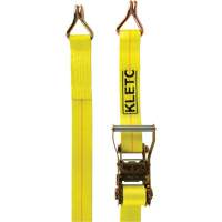 KLETON MQ225 Tendeur d'arrimage pour treuil, Crochet en J, 2" , 30' , Charge d'utilisation max. 1670 lb (757 kg)