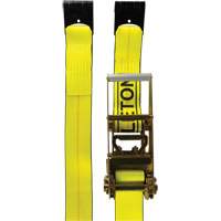 KLETON MQ226 Tendeur d'arrimage pour treuil, Crochet plat, 3" , 30' , Charge d'utilisation max. 5400 lb (2449 kg)