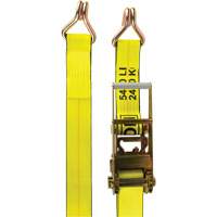 KLETON MQ227 Tendeur d'arrimage pour treuil, Crochet en J, 3" , 30' , Charge d'utilisation max. 5400 lb (2449 kg)