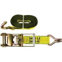 KLETON MQ227 Tendeur d'arrimage pour treuil, Crochet en J, 3" , 30' , Charge d'utilisation max. 5400 lb (2449 kg)