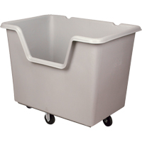 Techstar Plastics Inc 175B-D-01-5 Starcart Easy-Access Box Truck, Polyethylene, 46" L x 31" W x 49" H, 24 cu. ft. Volume, 900 lbs. Capacity