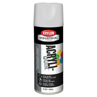 Krylon Industrial K01501A07 Laque industrielle Acryli-Quik, Blanc, Brillant, 12 oz, Canette a&eacute;rosol