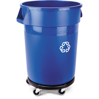 Rubbermaid FG263273BLUE Contenant de collecte des d&eacute;chets recyclable Brute, Vrac, Plastique, 32 gal. US