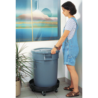 Waste Container Dolly, Polyethylene, Black  NA714 | TENAQUIP