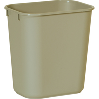 Rubbermaid FG295500BEIG Corbeille &agrave; papier en plastique, 14 pintes, Plastique