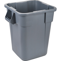 Rubbermaid FG353600GRAY Contenants carr&eacute;s Brute, Poly&eacute;thyl&egrave;ne, 40 gal. US