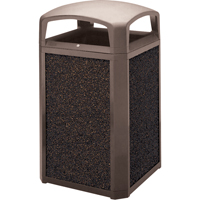 Rubbermaid FG400300ROCK Aggregate Panel For Landmark Series&reg; Containers