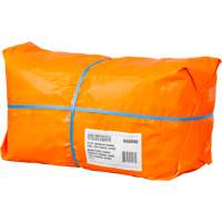 KLETON NAA098 B&acirc;che tiss&eacute;e robuste haute visibilit&eacute;, Poly&eacute;thyl&egrave;ne, Vert/Orange, 40' x 60' x 12 mils