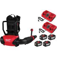Milwaukee 3009-24HD M18 FUEL Dual Battery Backpack Blower Kit, 18 V, 155 MPH Output, Battery Powered