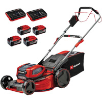 Einhell 3413322 Cordless Lawn Mower, Push Walk-Behind, Battery Powered, 21" Cutting Width