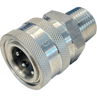 Dynablast Equipment QDSS375M Douilles m&acirc;les 3/8" &agrave; d&eacute;saccouplement rapide en acier inoxydable 316