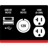 King Canada KCG-2500I Inverter Generator, 2500 W Surge, 1800 W Rated, 4.2 L Tank