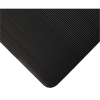 Wearwell 381.18X3X105BK Tapis standard no 381, Ergonomique, 3' x 105' x 1/8", Noir