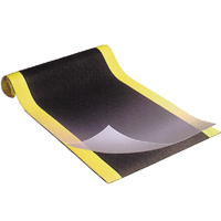 Ultra-Tred ArmorCote Mats No. 440, Textured, 2' x 3' x 3/8", Black/Yellow, Polyurethane/PVC Sponge NB533 | TENAQUIP