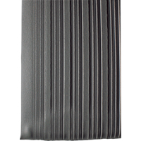 Wearwell 451.38X2X3GY Tuf Sponge No. 451 Mats, Ribbed, 2' x 3' x 3/8", Grey, PVC Sponge