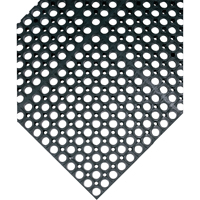 Wearwell 477.78X3X5GRSBK Tapis WorkSafe No 477, &agrave; fentes, 3' x 5' x 7/8", Noir, Caoutchouc naturel