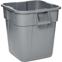 Rubbermaid FG352600GRAY Contenants carr&eacute;s Brute, Poly&eacute;thyl&egrave;ne, 28 gal. US