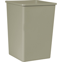 Rubbermaid FG395800BEIG Untouchable&reg; Containers, Polyethylene, 35 US gal.