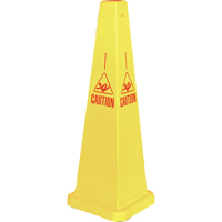 "Caution" Lamba Traffic Cones, English with Pictogram  NC673 | TENAQUIP