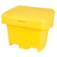 Heavy-Duty Outdoor Salt and Sand Storage Container, 30" x 24" x 24", 5.5 cu. Ft., Yellow ND337 | TENAQUIP