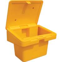 Techstar Plastics Inc SOS 5.5Y Contenants pour sel & sable SOS, Avec Moraillon, 30" x 24" x 24", 5,5 pi³, Jaune