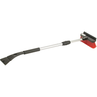 Snow Brooms, Telescopic, Nylon Polyethylene Blade, 36" Long, Red NE440 | TENAQUIP