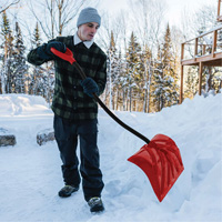 Garant YPM18EAKD Yukon Snow Shovel, Polypropylene Blade, 18" Wide, Ergonomic D-Grip Handle