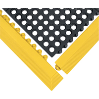 Wearwell 572.58X3X3GRBK 24/Seven&reg; Matting, Rubber, 3' W x 3' L, 5/8" Thick, Black