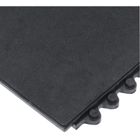 Wearwell 570.58X3X3GRBK 24/Seven&reg; Matting, Rubber, 3' W x 3' L, 5/8" Thick, Black