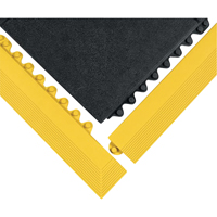 Wearwell 570.58X3X3GRBK 24/Seven&reg; Matting, Rubber, 3' W x 3' L, 5/8" Thick, Black