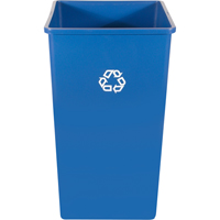 Contenant pour poste de recyclage, Vrac, Plastique, 35 gal. US NH779 | TENAQUIP