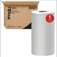 Kimberly-Clark 35421 WypAll&reg; X60 Cloths, All-Purpose, 19-3/5" L x 13-2/5" W