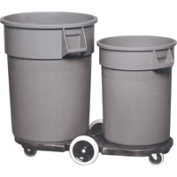 Rubbermaid FG264600BLA Socle roulant Tandem Brute, Noir