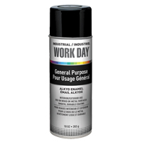 Work Day A04402007 Peinture industrielle Work Day, Noir, Brillant, 10 oz, Canette a&eacute;rosol