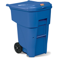Rubbermaid FG9W2273BLUE Contenants roulants Brute, Bord de rue, Poly&eacute;thyl&egrave;ne, 95 gal. US