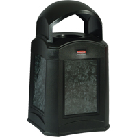 Rubbermaid FG9W0300BLA Islander Containers, Polyethylene, 35 US gal.