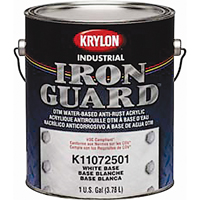 Krylon Industrial K11072501 &eacute;mail industriel &agrave; base d'eau Iron Guard, Gallon, Blanc