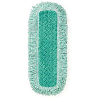 Rubbermaid FGQ41800GR00 Tampons &agrave; &eacute;pousseter Hygen avec frange, Style Boucles et crochets, Microfibre, 18" lo x 6" la